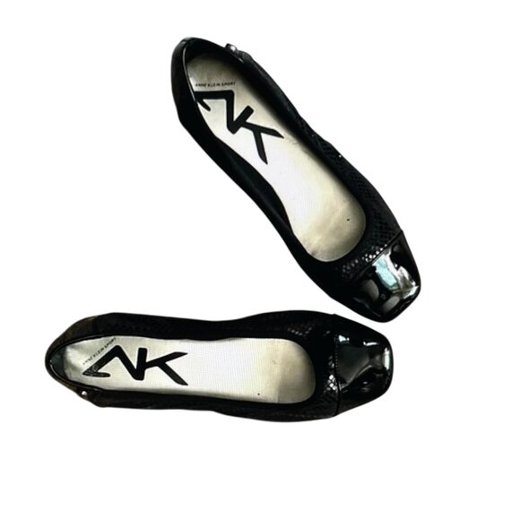 Anne Klein Faux Patent Leather Ballet Flats - 7 - Picture 3 of 5